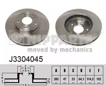 Тормозной диск NIPPARTS J3304045