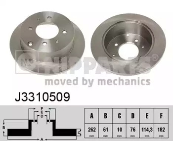 Тормозные диски NIPPARTS J3310509