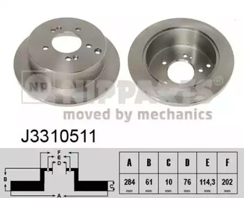 Диск тормозной NIPPARTS J3310511