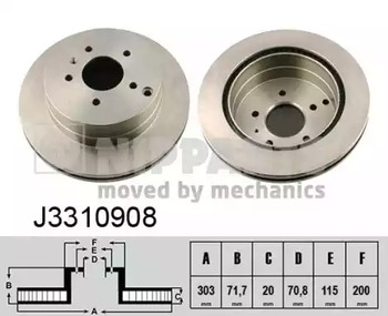 Диск тормозной NIPPARTS J3310908