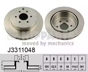 J3311048 NIPPARTS Диск тормозной