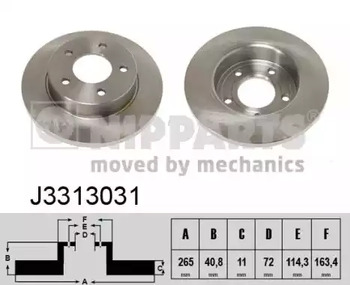 Тормозные диски NIPPARTS J3313031
