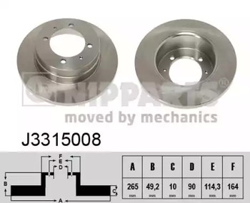 Диск тормозной NIPPARTS J3315008