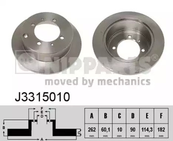 Диск тормозной NIPPARTS J3315010