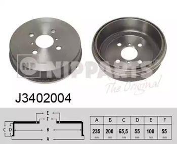 Барабан тормозной NIPPARTS J3402004