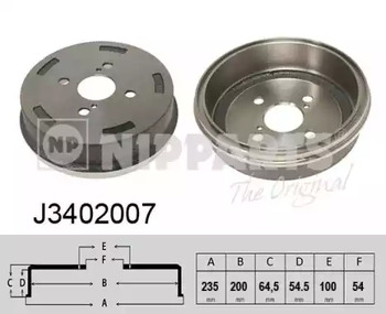 Барабан тормозной NIPPARTS J3402007