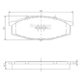 Колодки тормозные дисковые NIPPARTS J3601034