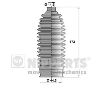 Пыльник рулевой рейки NIPPARTS N2847014