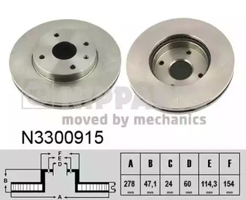 Диск тормозной NIPPARTS N3300915