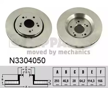 Диск тормозной NIPPARTS N3304050