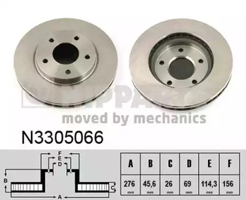 Тормозные диски NIPPARTS N3305066