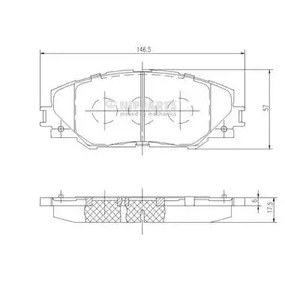 Тормозные колодки дисковые NIPPARTS N3602138