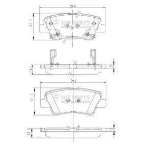 Колодки тормозные дисковые NIPPARTS N3610311