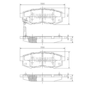 Колодки тормозные дисковые NIPPARTS N3613023