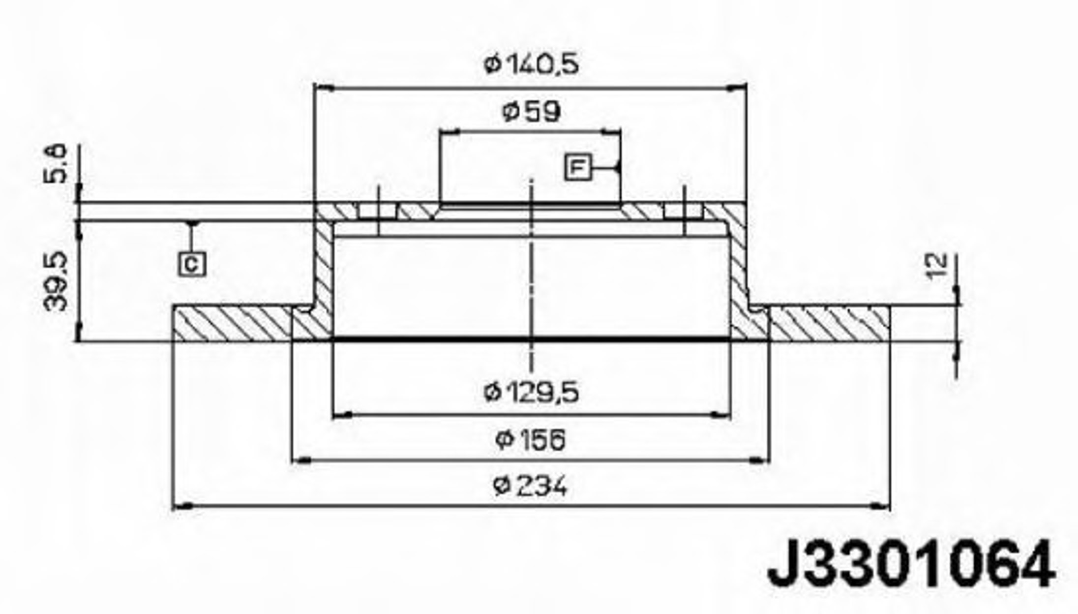 Диск тормозной NIPPARTS J3301064