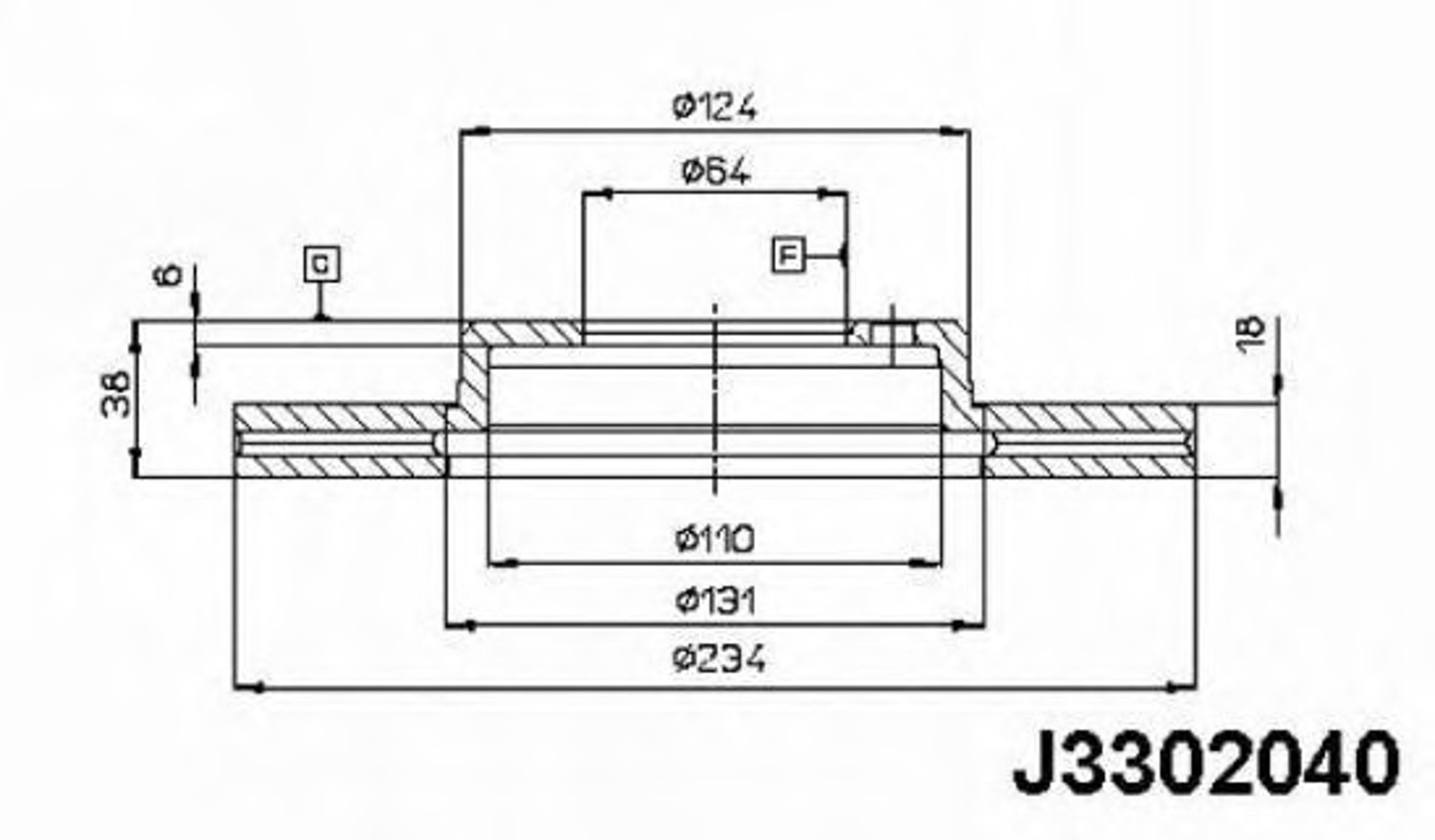 Диск тормозной NIPPARTS J3302040