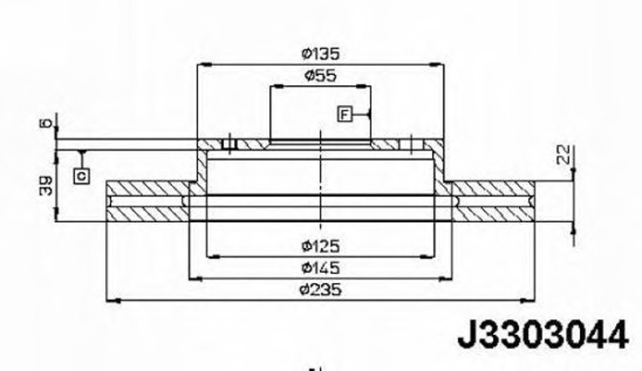 Диск тормозной NIPPARTS J3303044
