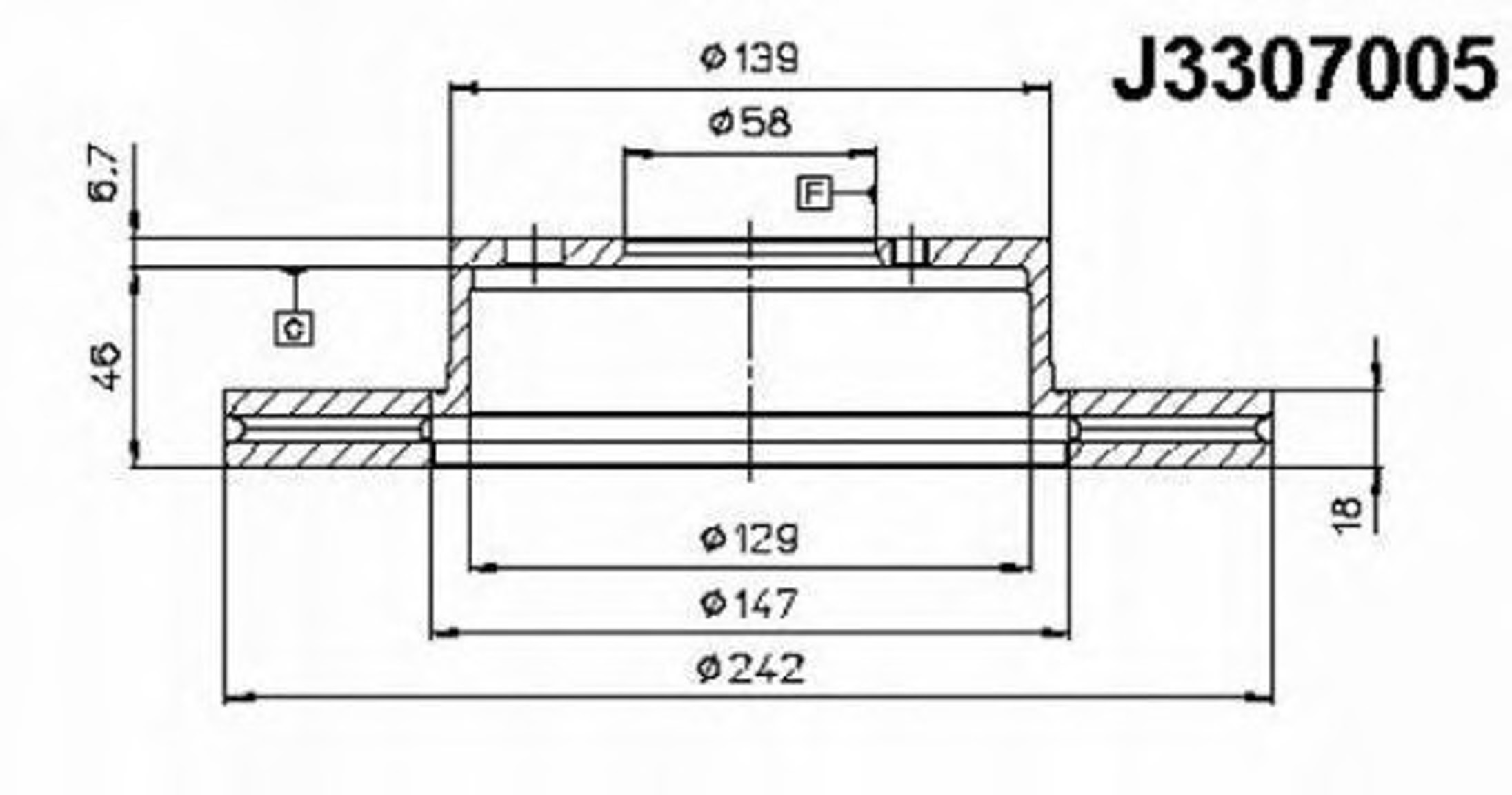 Диск тормозной NIPPARTS J3307005