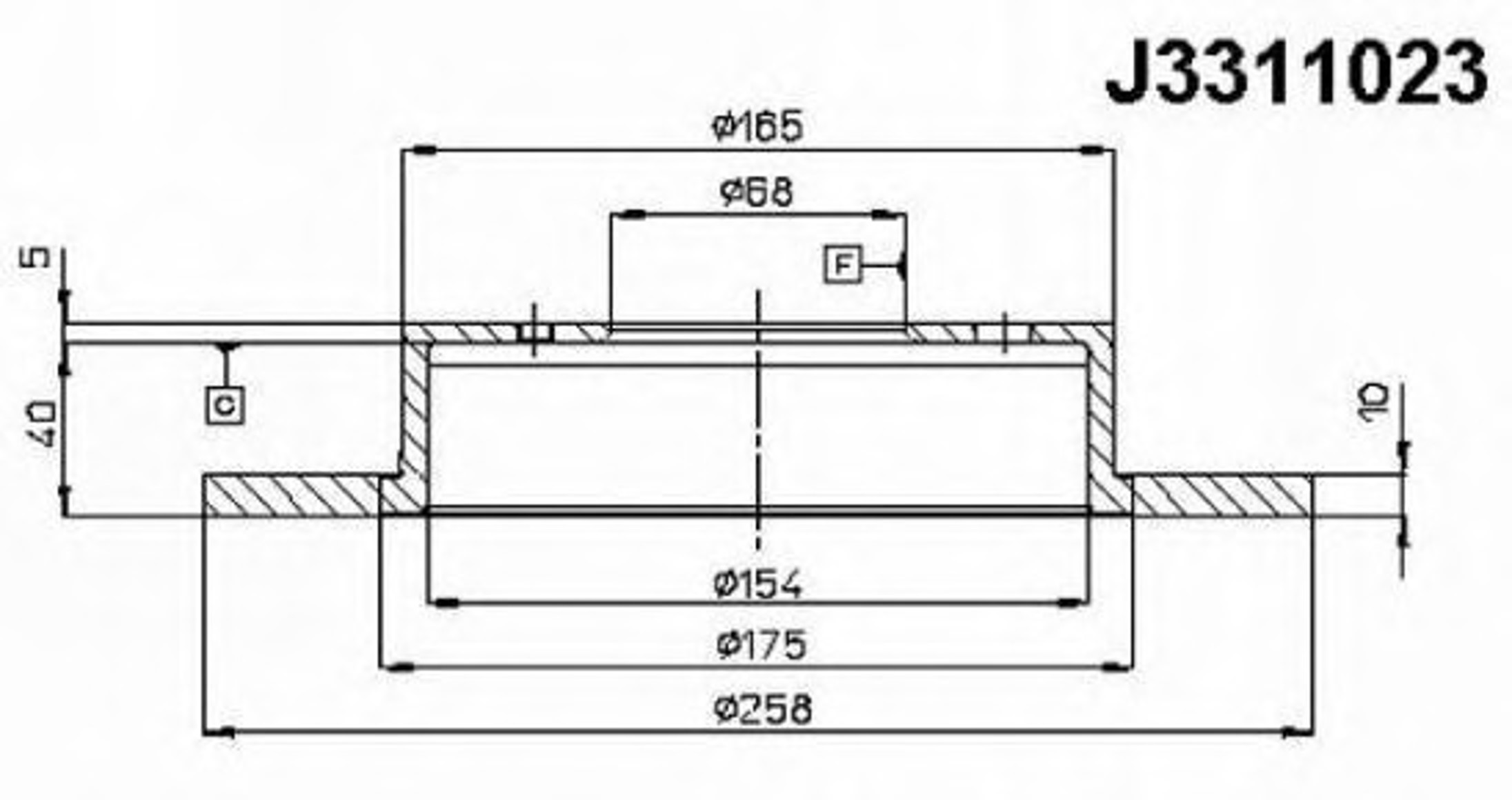 Диск тормозной NIPPARTS J3311023