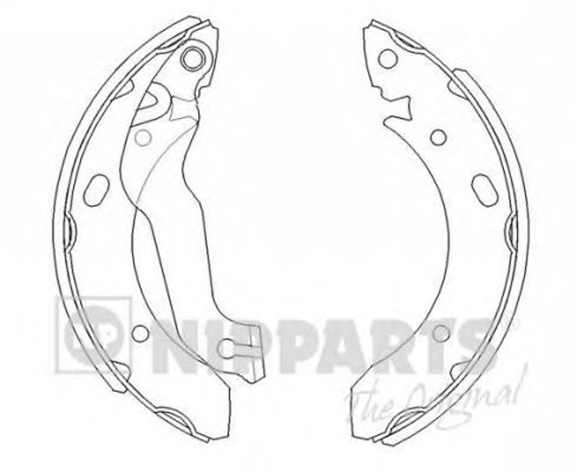Комплект тормозных колодок NIPPARTS J3500510