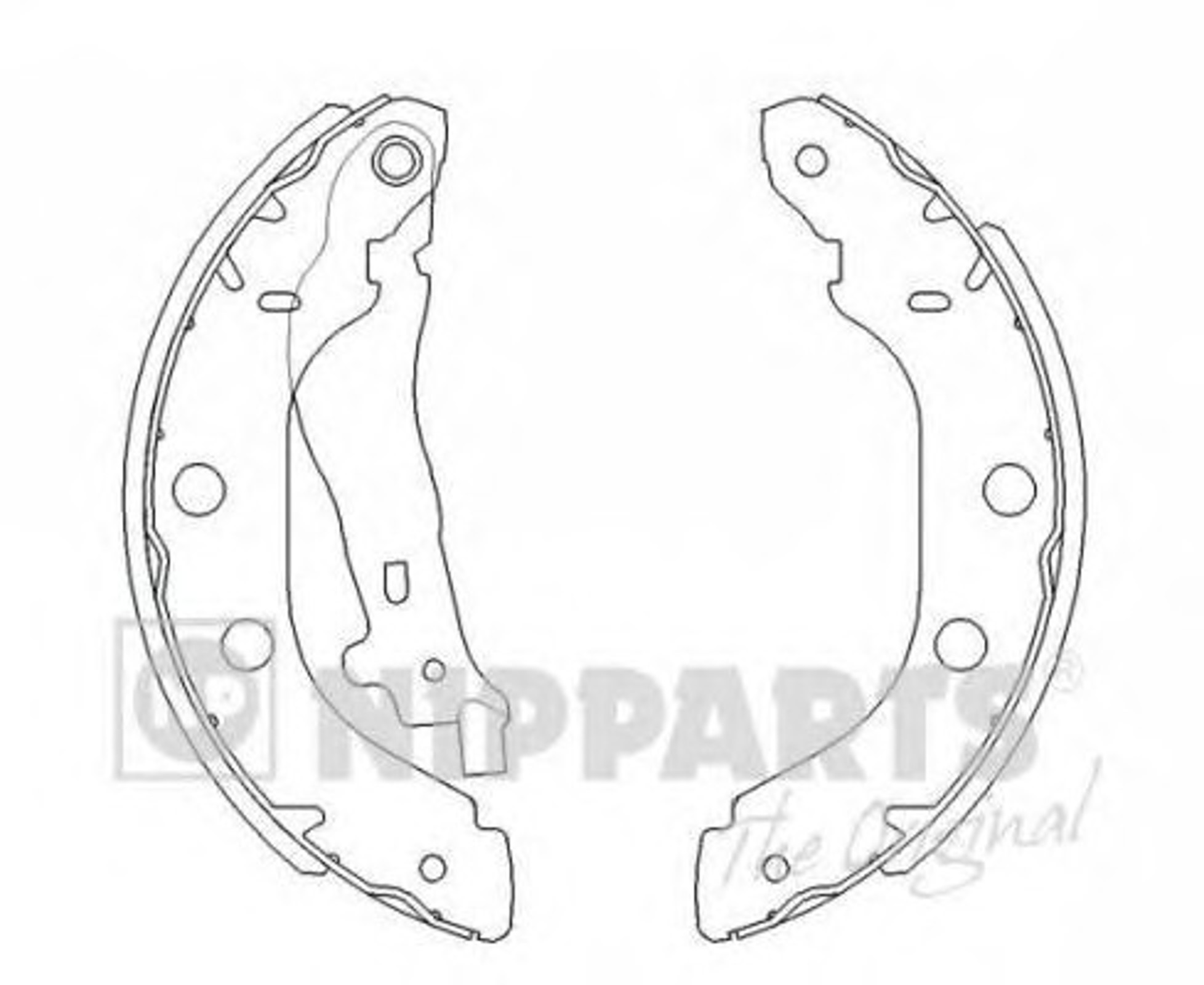Колодки тормозные барабанные комплект NIPPARTS J3501051