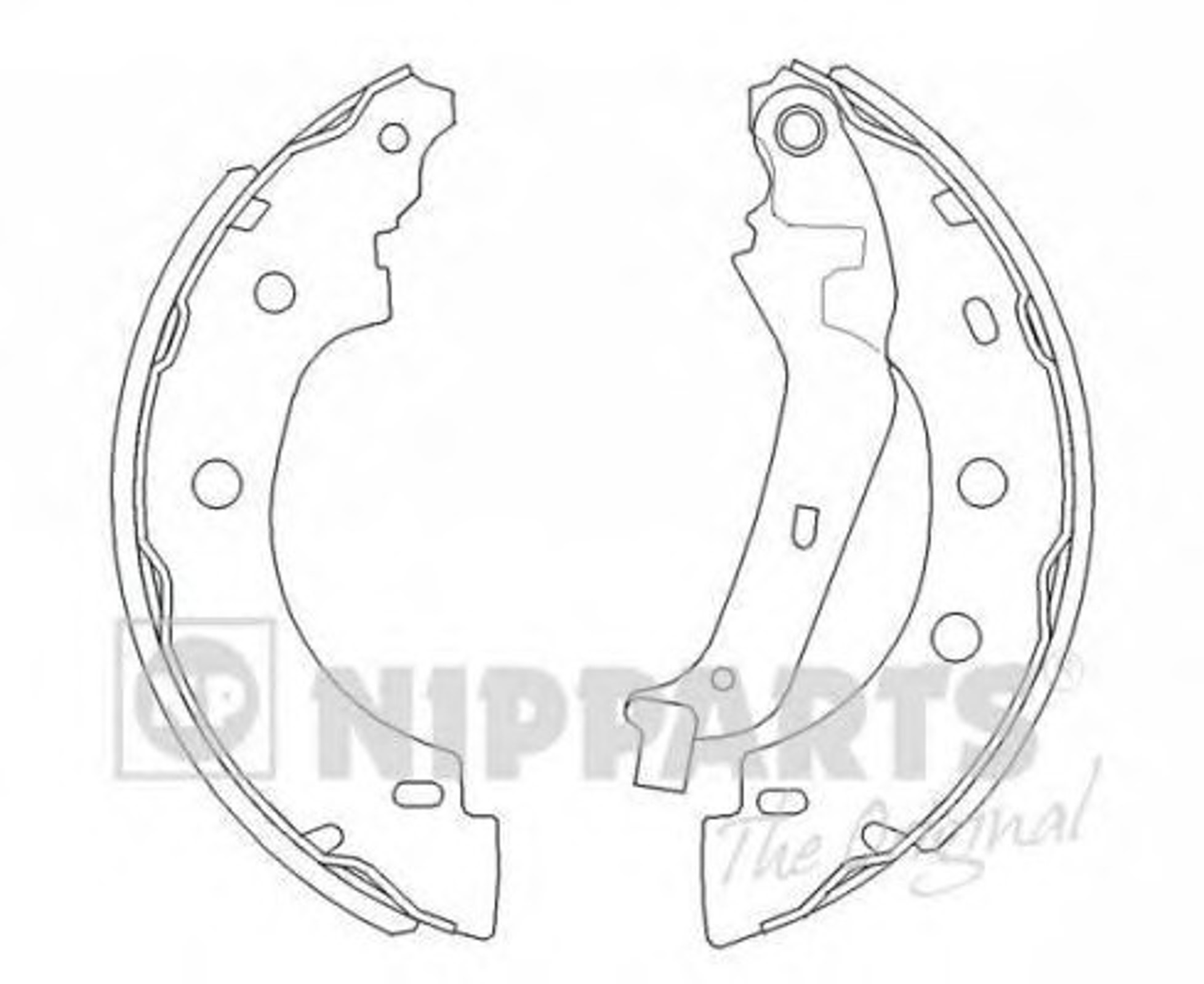 Комплект тормозных колодок NIPPARTS J3501056