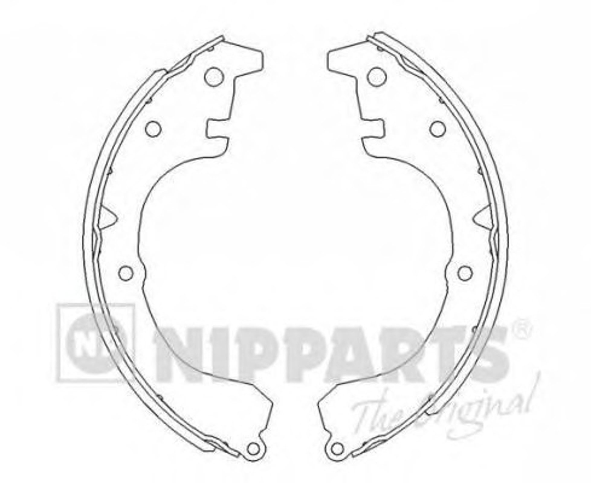 Комплект тормозных колодок NIPPARTS J3502006
