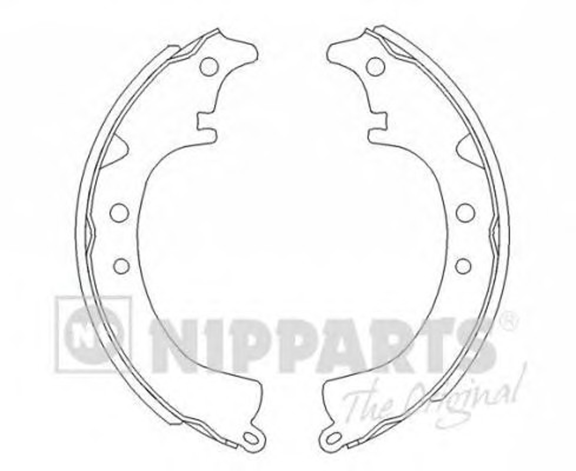 Комплект тормозных колодок NIPPARTS J3502008