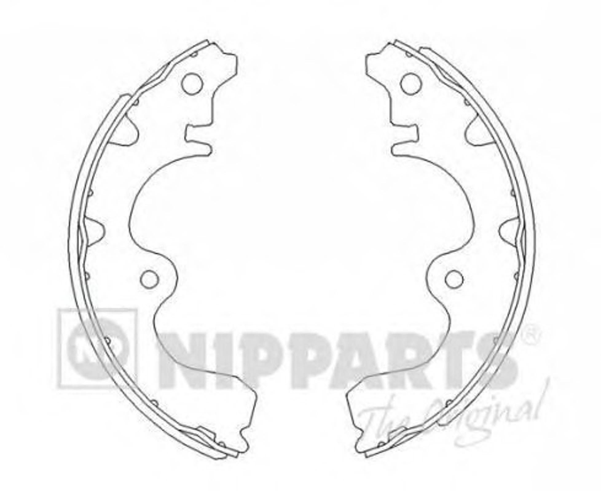 Колодки тормозные барабанные комплект NIPPARTS J3502047