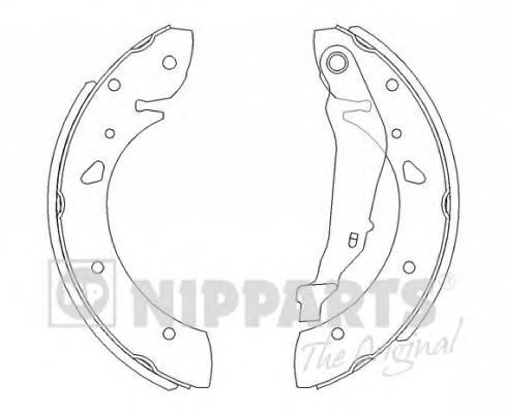 Колодки тормозные барабанные NIPPARTS J3502069