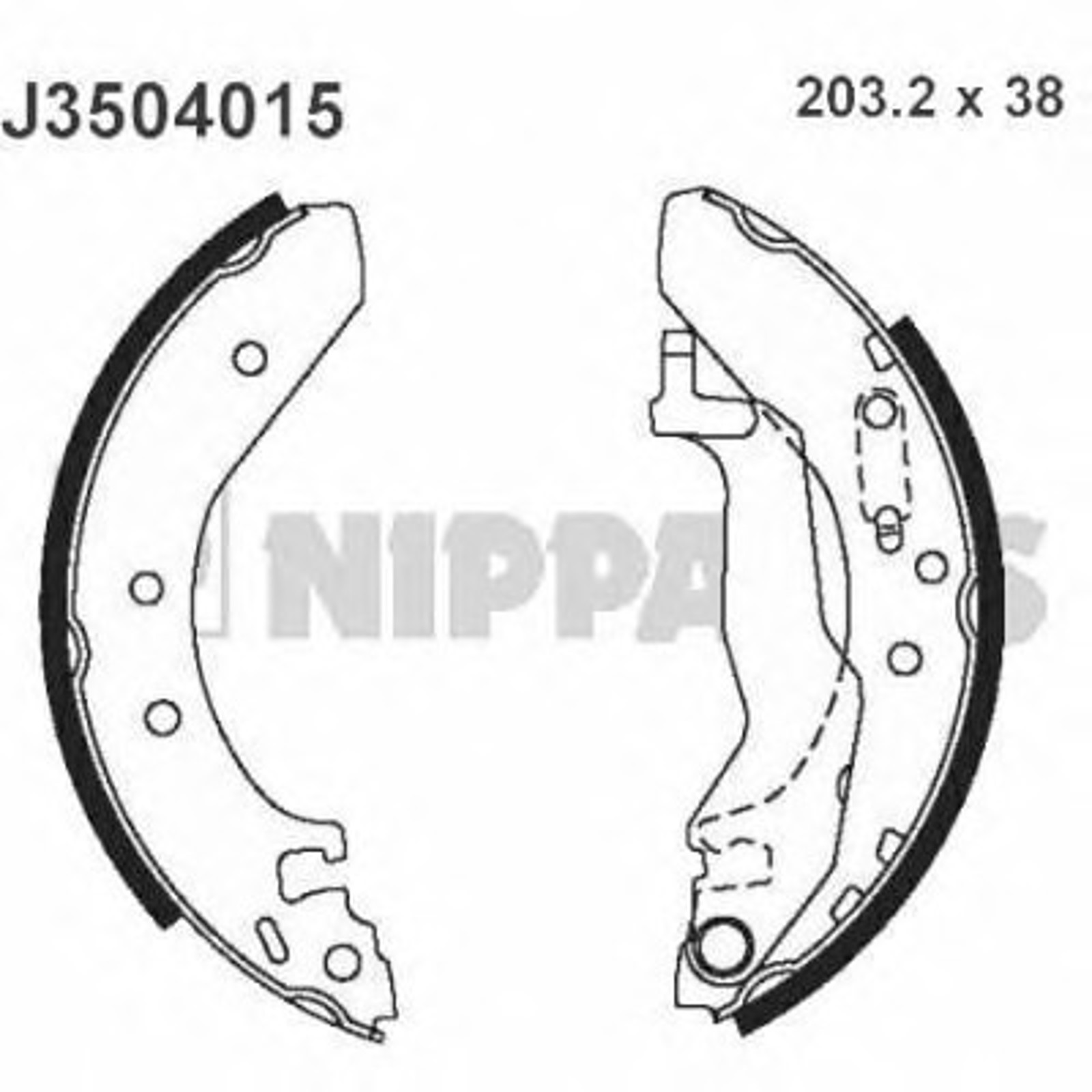 Комплект тормозных колодок NIPPARTS J3504015