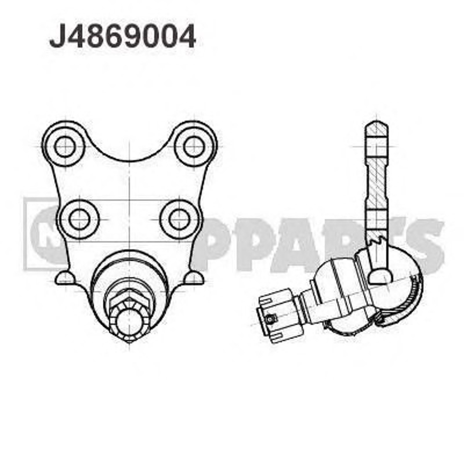 Опора шаровая NIPPARTS J4869004