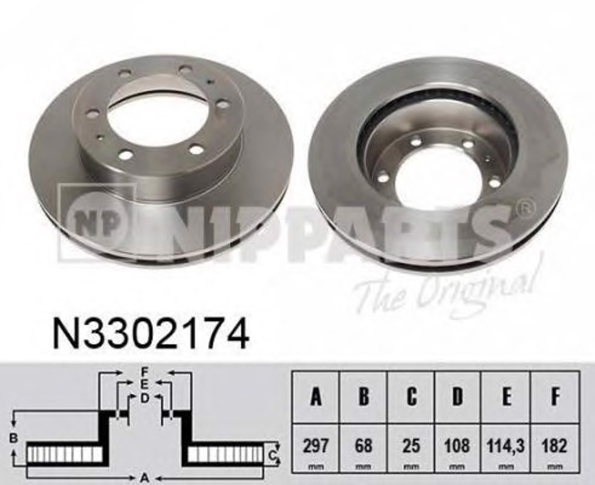 Тормозные диски NIPPARTS N3302174