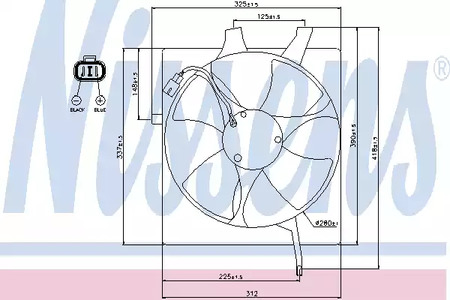 Вентилятор радиатора NISSENS 85047
