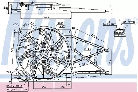 Вентилятор радиатора NISSENS 85185