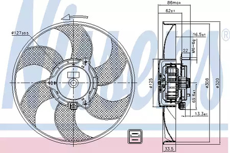Запчасть NISSENS 85705
