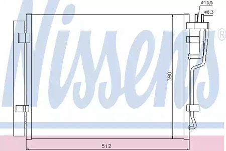 Радиатор кондиционера NISSENS 940007