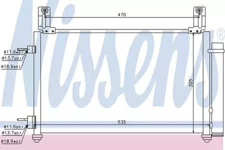 Радиатор кондиционера NISSENS 940009