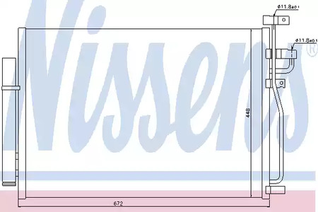 Радиатор кондиционера NISSENS 940010