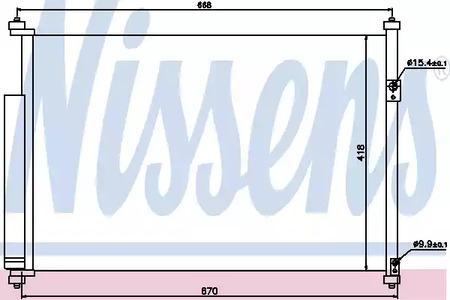 Радиатор кондиционера NISSENS 940012