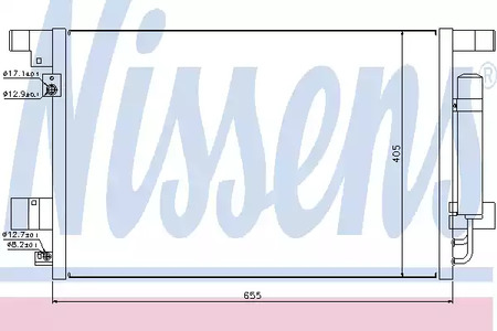 Радиатор кондиционера NISSENS 940029