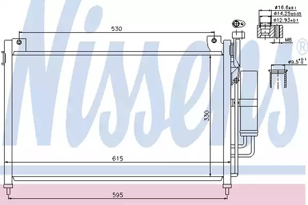Радиатор кондиционера NISSENS 940033