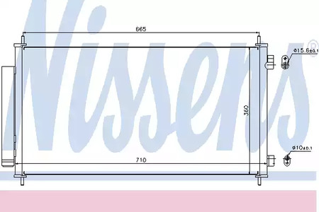 Радиатор кондиционера NISSENS 940163