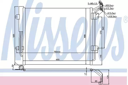 Радиатор кондиционера NISSENS 940256