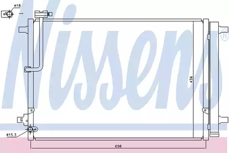 Радиатор кондиционера NISSENS 940329