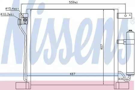 Радиатор кондиционера NISSENS 940384