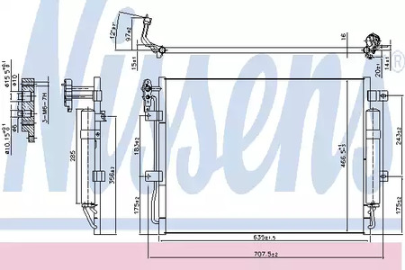 Радиатор кондиционера NISSENS 940406