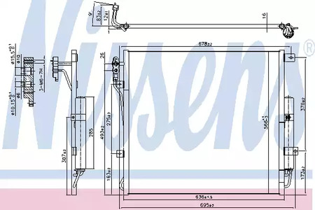 Радиатор кондиционера NISSENS 940407