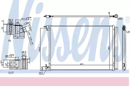 Радиатор кондиционера NISSENS 940519