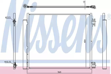 Радиатор кондиционера NISSENS 940546